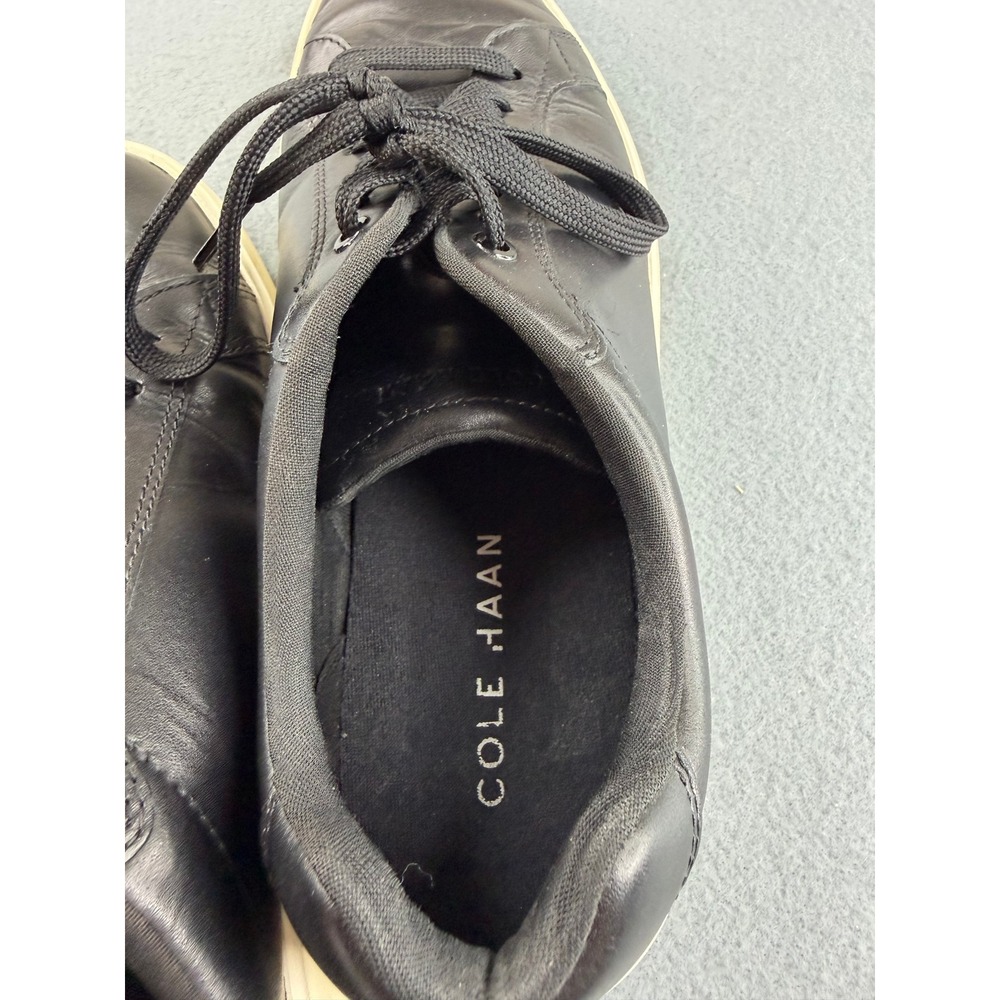 Cole‎ Haan Grand Crosscourt Sneakers Mens 10 Black Leather C40224 Low Top Shoes - Picture 5 of 7